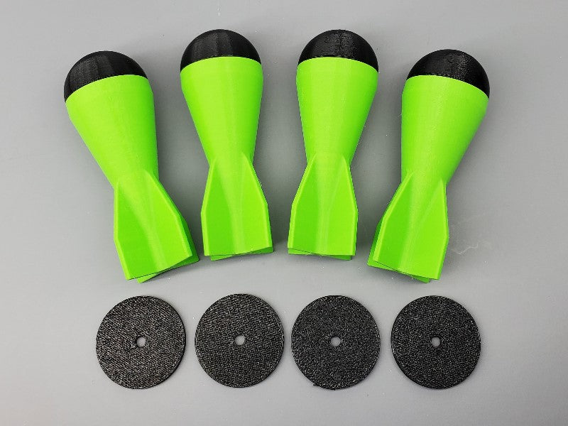 37mm 3D Printed Payload Replica Mortar Rocket W/push Disc - PyroBuild.com
