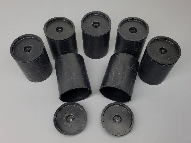10pc 2-1/2" Plastic Cans - PyroBuild.com