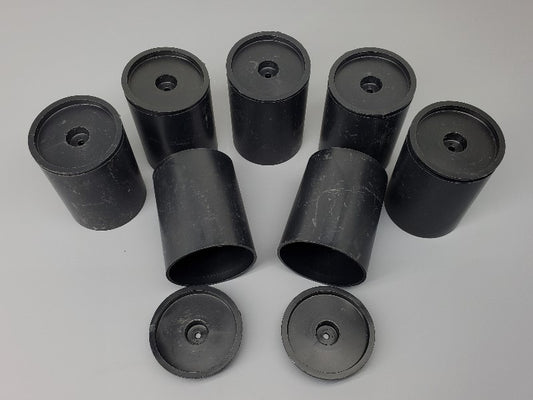 10pc 2-1/2" Plastic Cans - PyroBuild.com