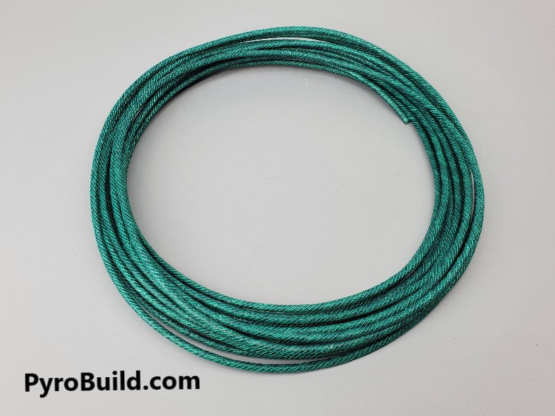 2mm Green Cannon Fuse (28-32 sec/ft) - PyroBuild.com