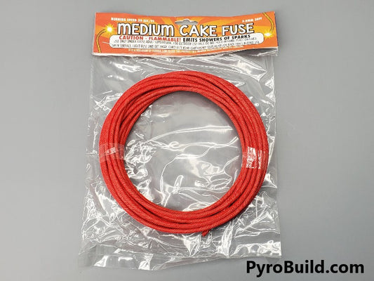 3mm Orange Medium Cake Fuse (20 sec/ft) - PyroBuild.com