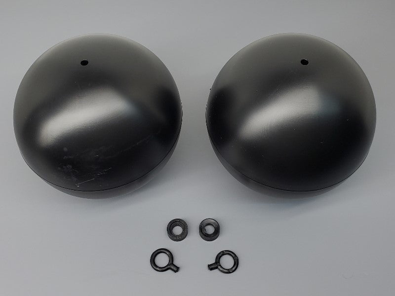 2pc 6" Plastic Ball Shells - PyroBuild.com