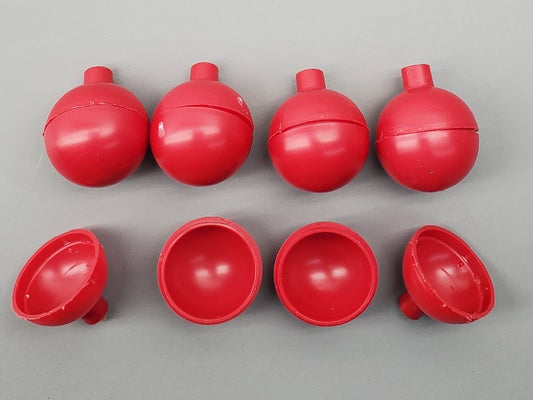 25pc Red 1" Plastic Ball Shells - PyroBuild.com