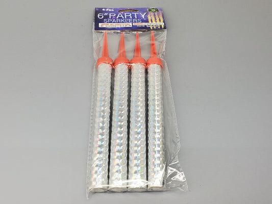 4pc 6" Party Sparklers - PyroBuild.com