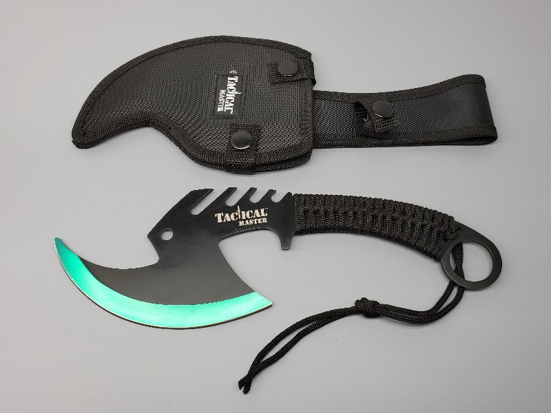 11.5" Tactical Throwing Axe - Green - PyroBuild.com