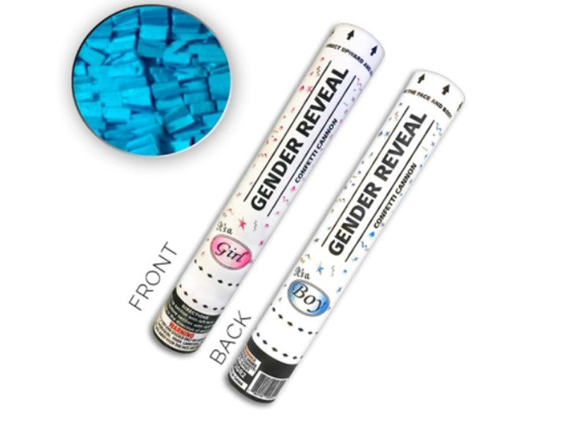 Blue Gender Reveal Confetti Cannon Its a Boy - PyroBuild.com