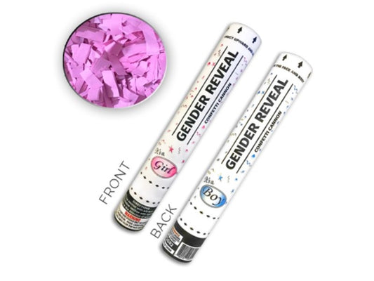 Pink Gender Reveal Confetti Cannon Its a Girl - PyroBuild.com