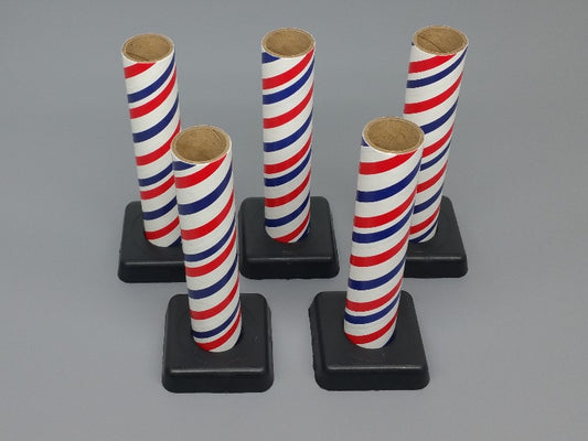 5pc Mini Mortar / Launch Tubes 1-1/4" x 6" - PyroBuild.com