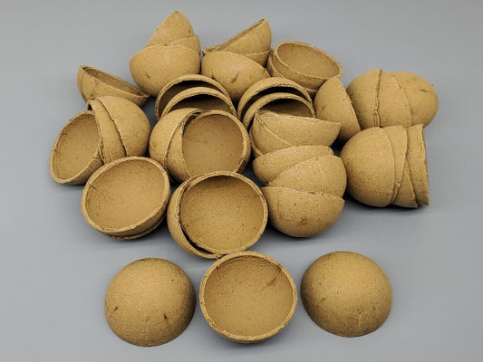 20pc 2" Paper Ball Shells (20 Sets) - PyroBuild.com