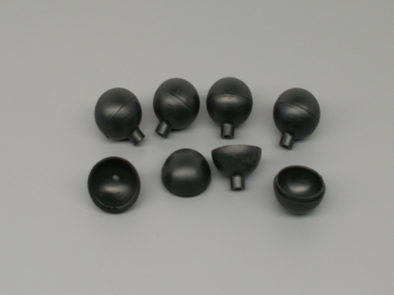 25pc 1" Plastic Ball Shells - PyroBuild.com
