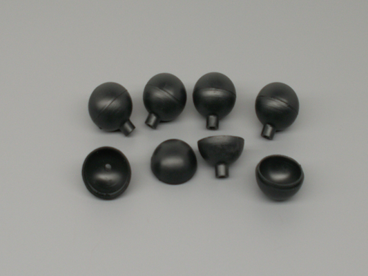25pc 1" Plastic Ball Shells - PyroBuild.com
