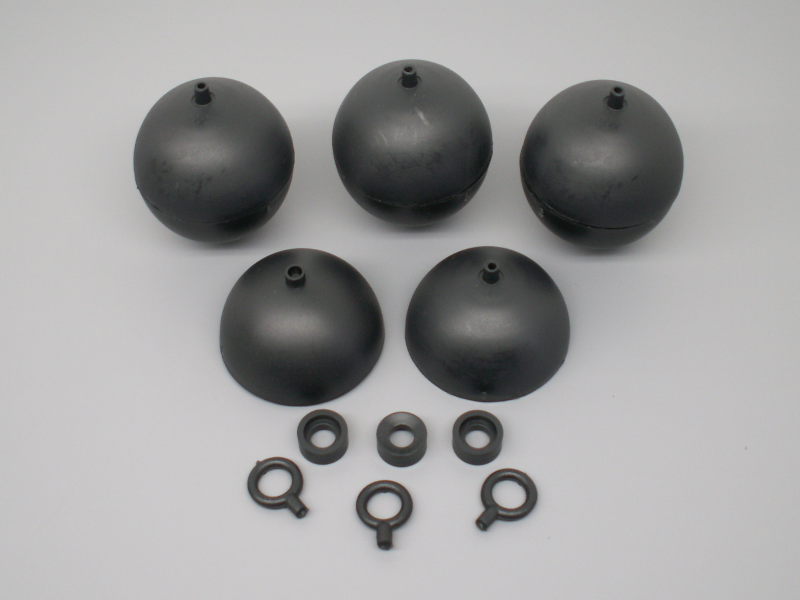 10pc 3" Plastic Ball Shells - PyroBuild.com