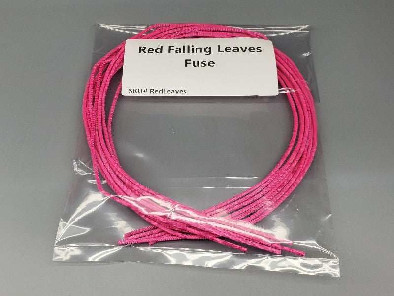 Red Falling Leaves Fuse - PyroBuild.com