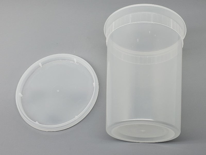 32oz Plastic Container W/Lid - PyroBuild.com