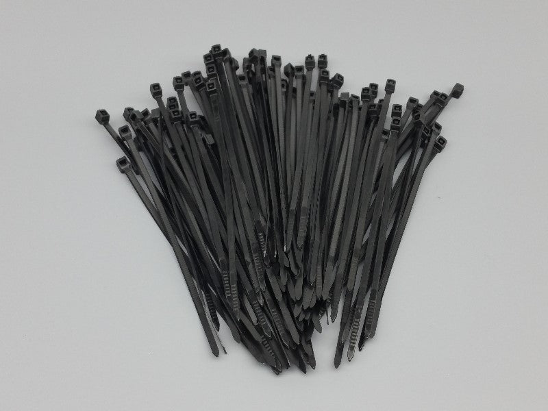 100pc 4" Black Zip Ties - PyroBuild.com