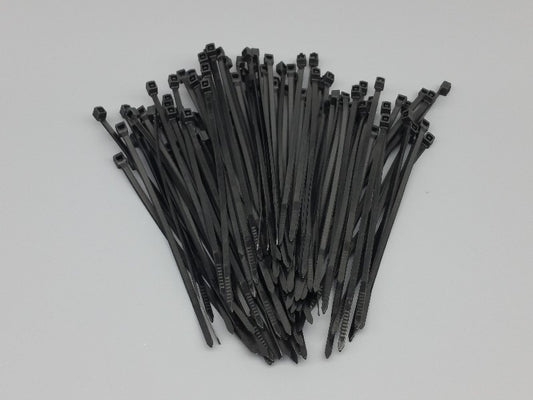 100pc 4" Black Zip Ties - PyroBuild.com