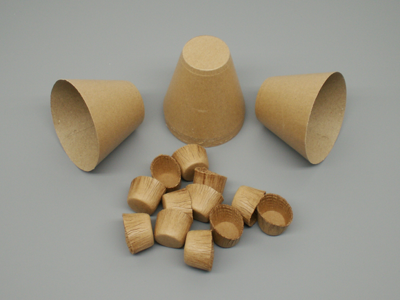 Firework paper lift cups for ball shells