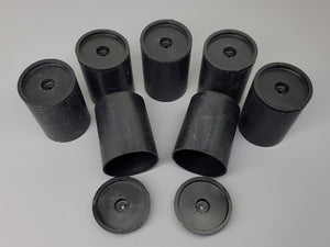10pc 2-1/2" Plastic Cans