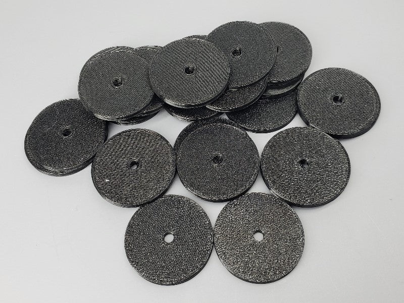 25pc Thick Push Disc With 3mm Hole - PyroBuild.com