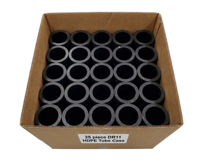 1.91" x 12" Black HDPE DR11 Firework Mortar Tube