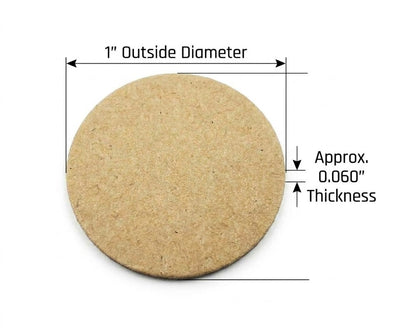 100pc 1" Paper Discs