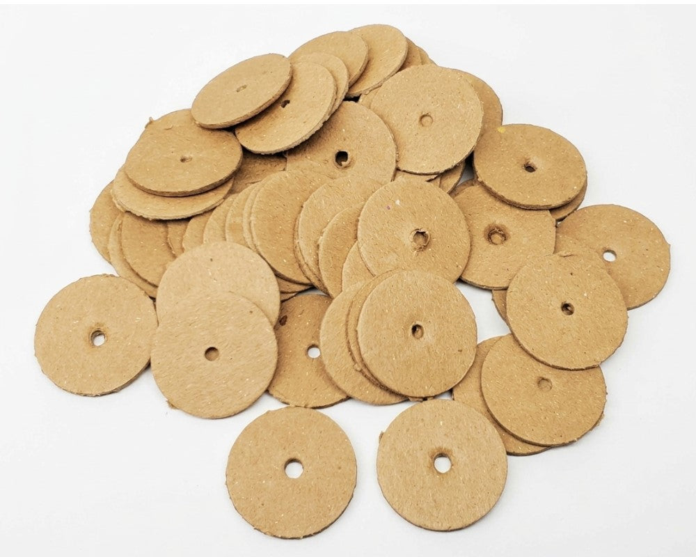 100pc 1" Paper Discs With .125" Hole