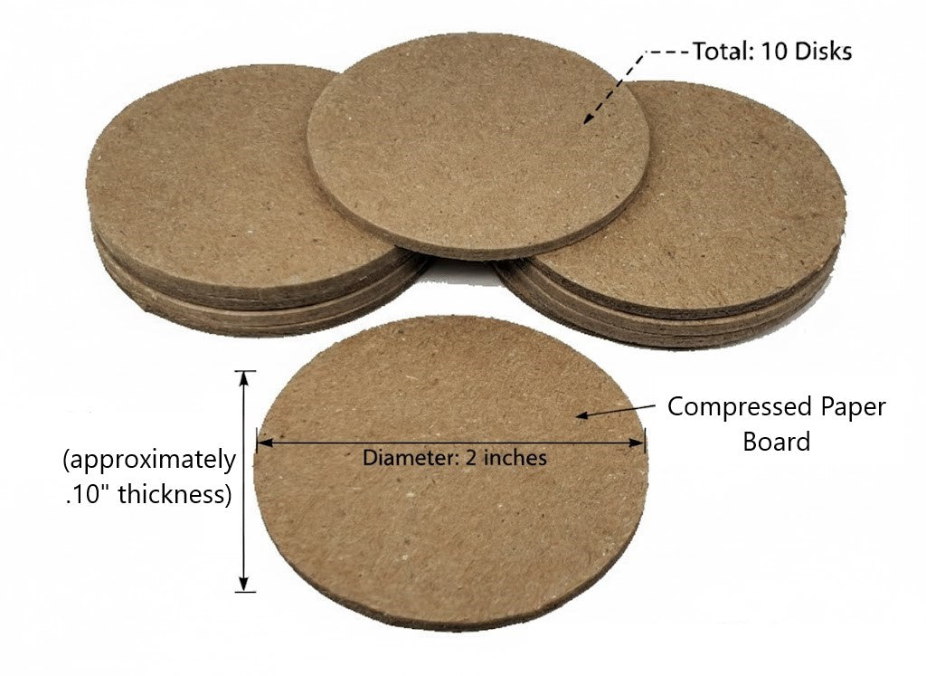 2" paper board disc