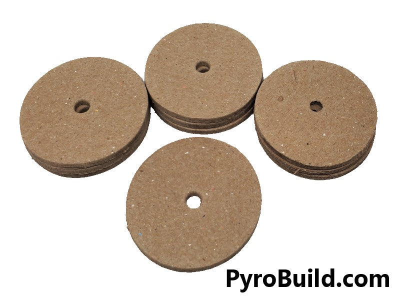 10pc 2" Paper Discs With 3/16" Hole - PyroBuild.com