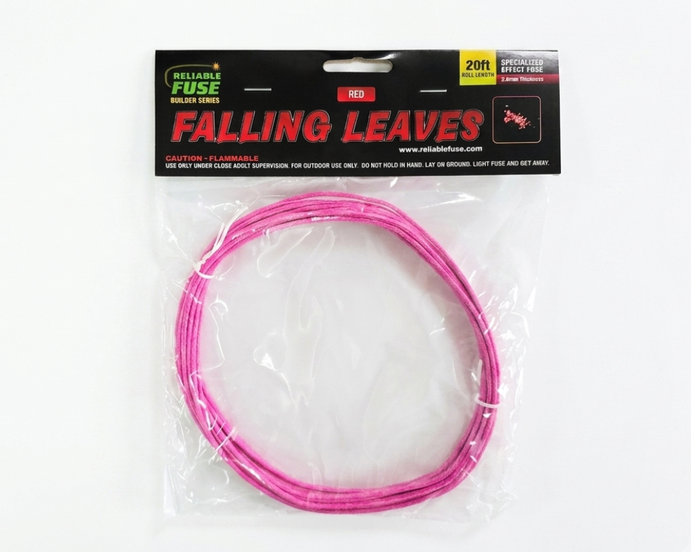 Red 2.6mm Falling Leaves Effects Fuse