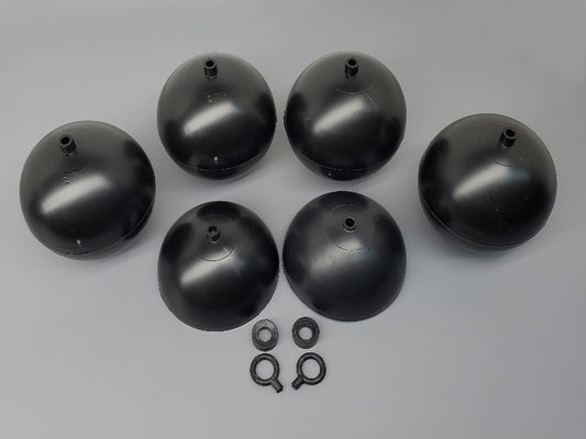 5pc 4" Plastic Ball Shells - PyroBuild.com