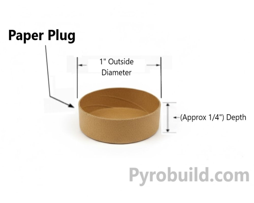1" Paper Plug diagram
