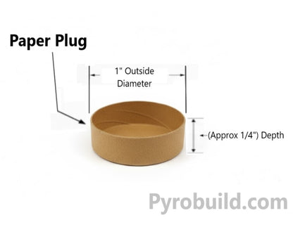 1" Paper Plug diagram
