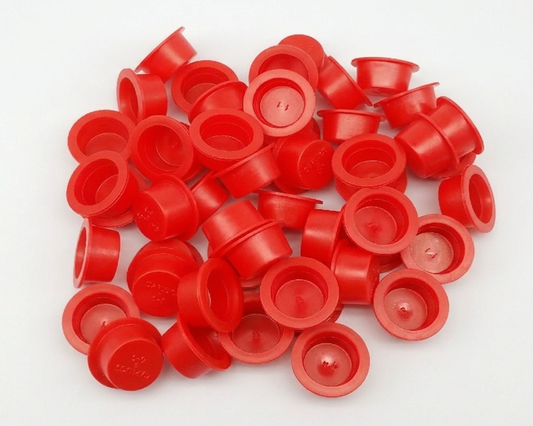 100pc Red Plastic Plugs 9/16"