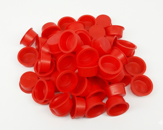 100pc Red Plastic Plugs 3/4"