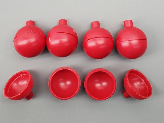 Red 1" Plastic Ball Shells