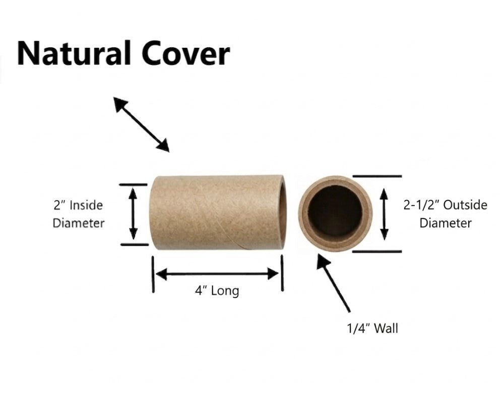 5pc Tube 2" x 4" x 1/4" diagram