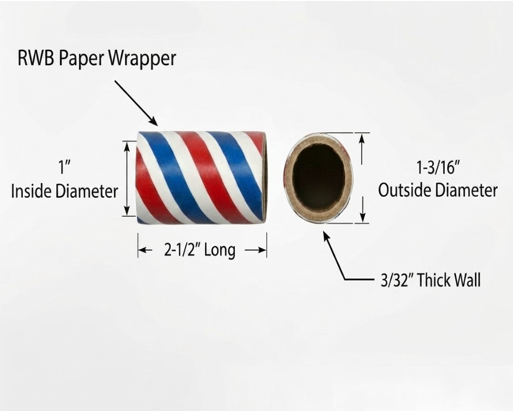 25pc Tube 1" x 2-1/2" x 3/32"