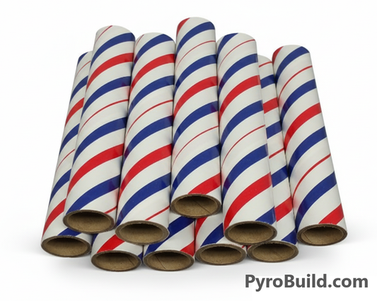 3 Craft Paper Fireworks Tubes (2" X 4.5") + 6 Free Plugs - For Pyrotechnics