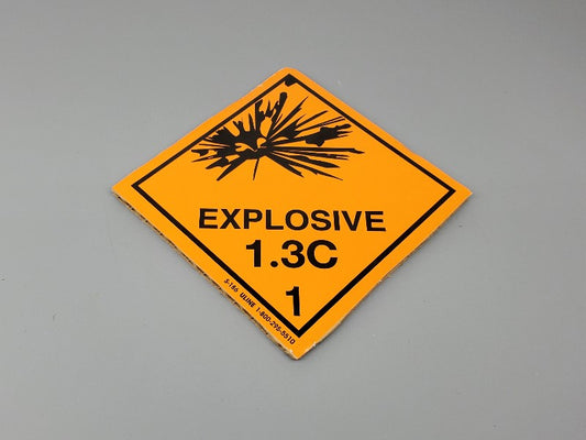 1.3C Explosive Sticker