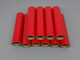 Firework Red Tube 1" x 6" x 1/8"